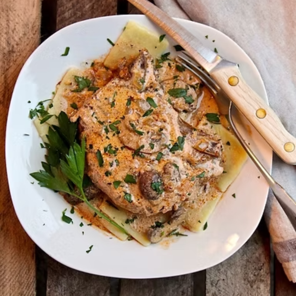 Creamy Cajun Pork Chops