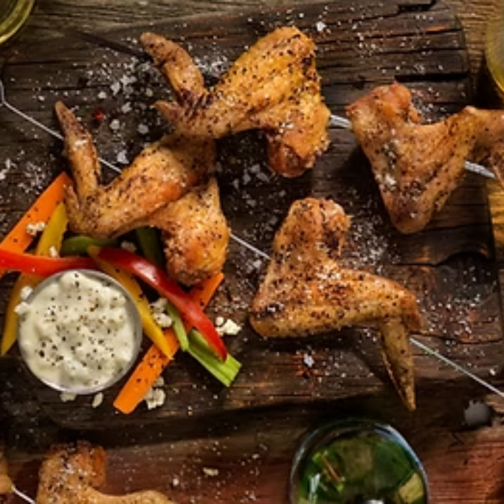 Oma & Popie's Twice Baked Butter Chicken Wings