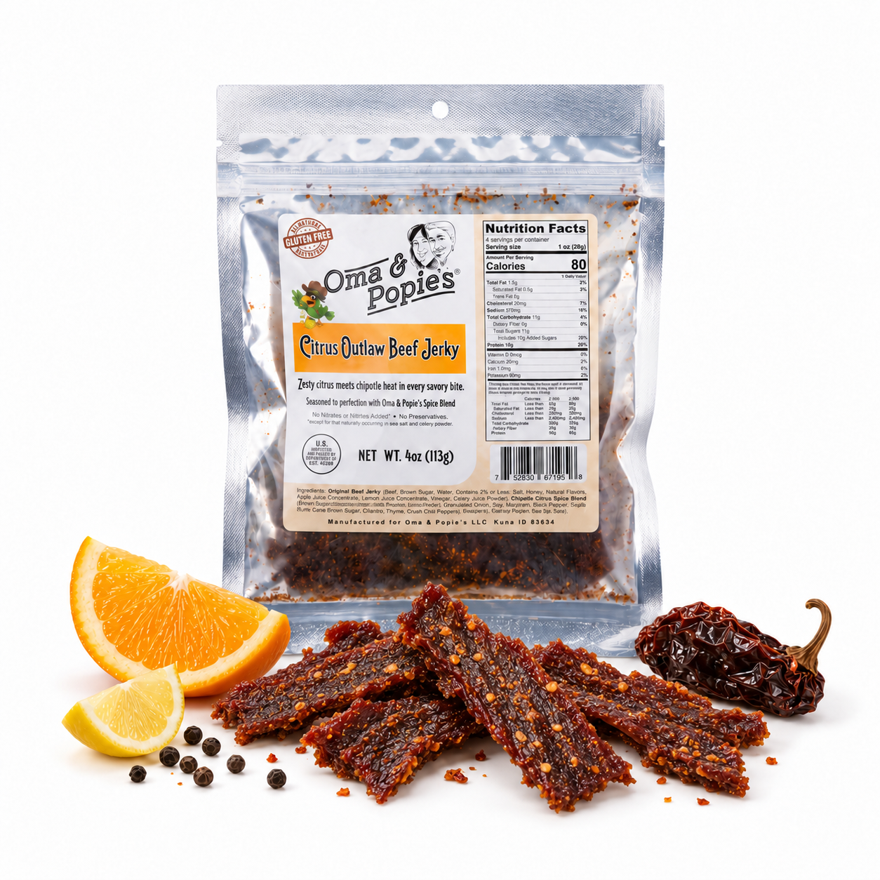 Beef Jerky - Citrus Outlaw