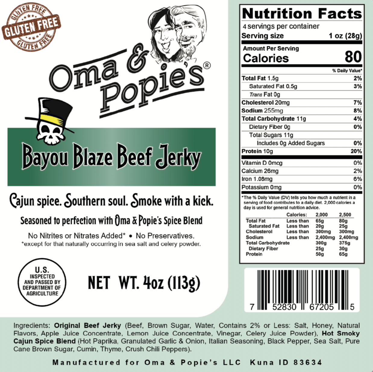 Beef Jerky - Bayou Blaze