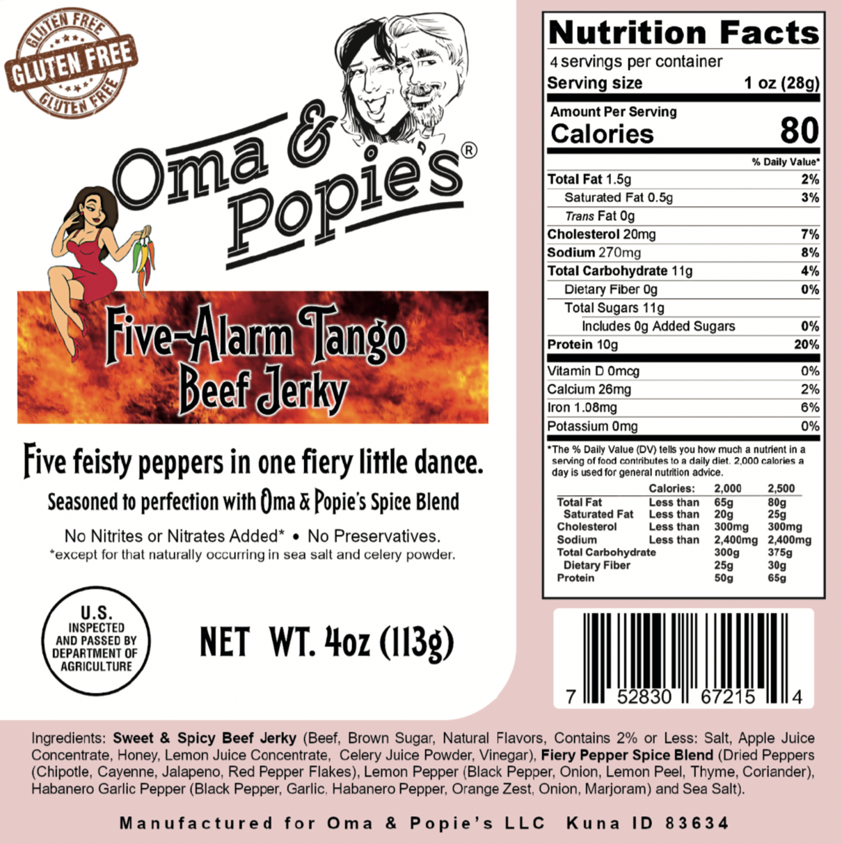 Beef Jerky - Five - Alarm Tango