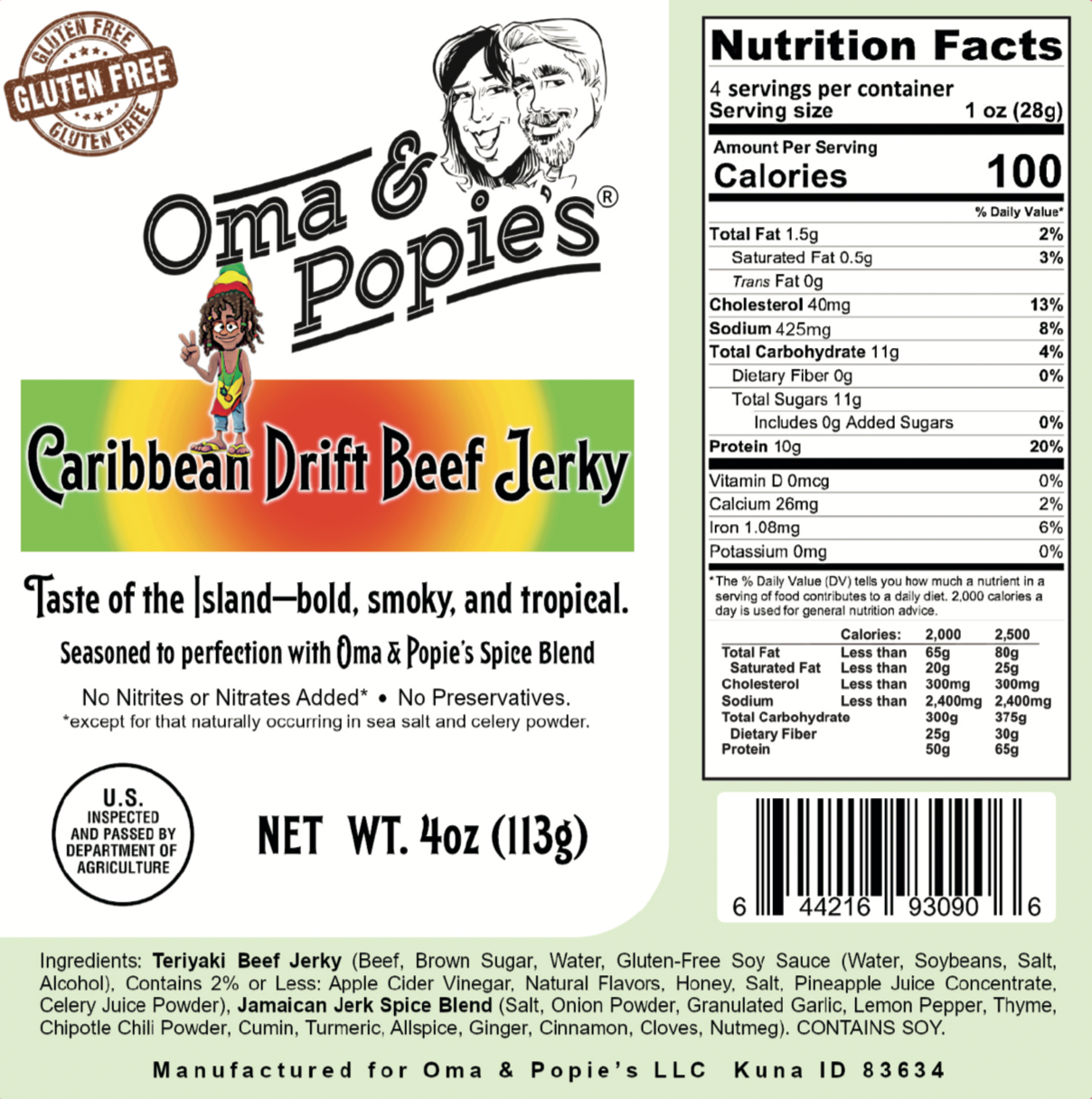 Beef Jerky - Caribbean Drift