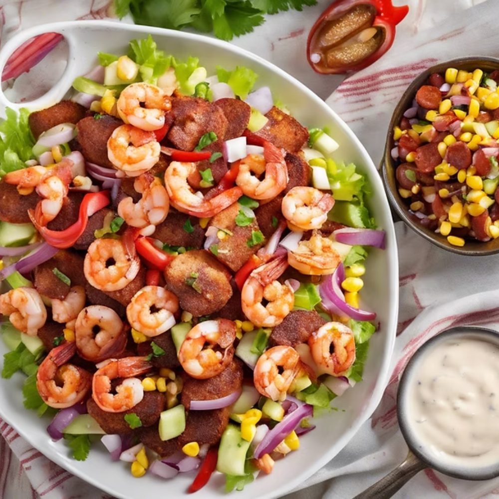 Elevate Your Lunch Game with Smoky Cajun Bodacious Bayou Shrimp Salad!